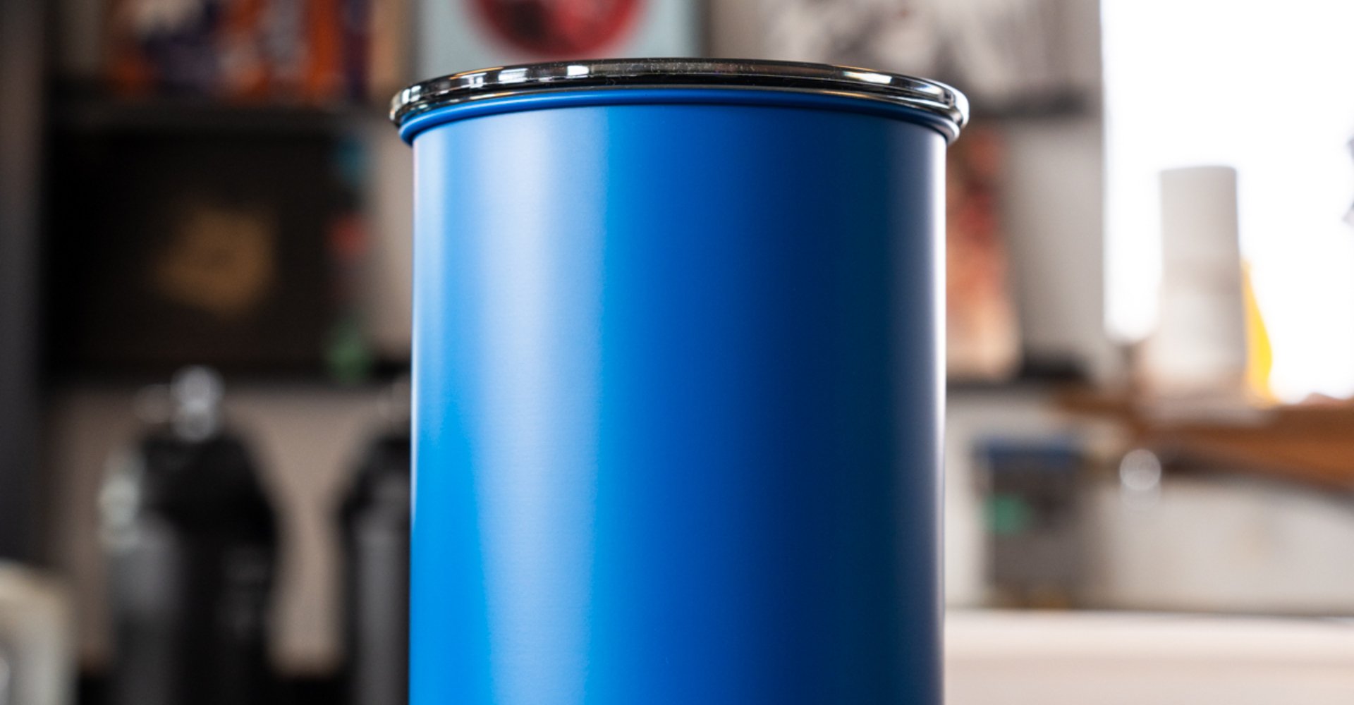 Airscape nerūdijančio plieno indas 500g mėlynas matinis