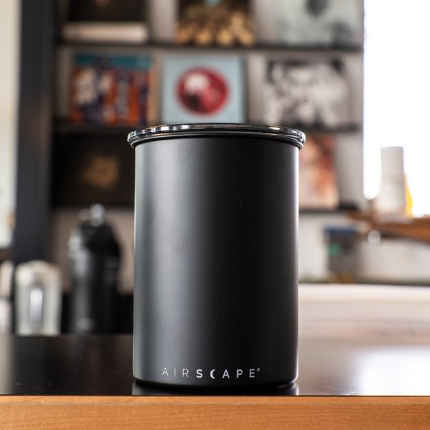 Airscape nerūdijančio plieno indas 500g juodas matinis  5