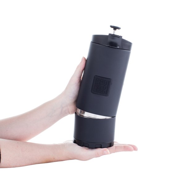 BruTrek kavos plieninis  kelioninis rankinis presas 3.0  600ml juodas 4