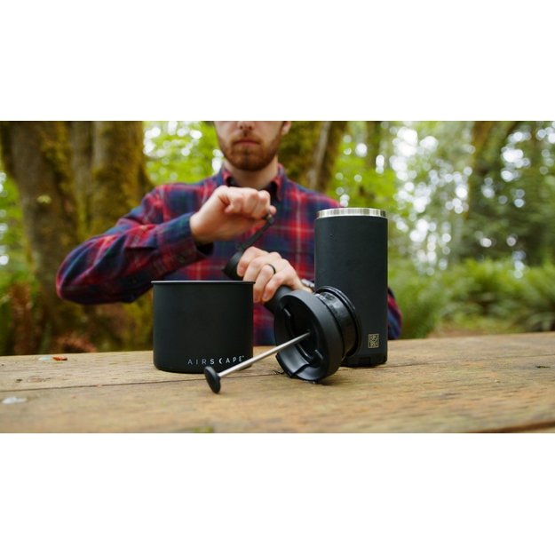 BruTrek kavos plieninis  kelioninis rankinis presas 3.0  600ml juodas 4